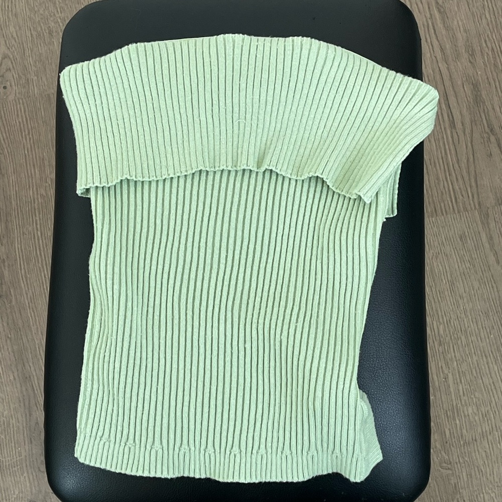 Mint Green Knit Tube Top